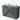 Modulo Plato Vanity units for countertop basin | 120 cm Dark grey Slat front Mid grey worktop 4 high drawers BMK14-00184