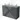 Modulo Plato Vanity units for countertop basin | 120 cm Dark grey Slat front Light grey concrete worktop 4 high drawers BMK14-00195