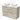 Modulo Plato Vanity units for countertop basin | 120 cm Light grey oak Flat front Matte white worktop 4 high drawers BMK14-00284