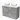 Modulo Plato Vanity units for countertop basin | 120 cm Light grey concrete Flat front Matte white worktop 4 high drawers BMK14-00424