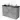 Modulo Plato Vanity units for countertop basin | 120 cm Light grey concrete Flat front High-gloss black worktop 4 high drawers BMK14-00426