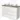 White bathroom furniture set with wooden worktop, double basins and sleek design. Perfect for modern bathroom fittings.