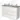 White bathroom unit with concrete-look worktop, two round basins and three handleless drawers for stylish and practical storage space.