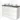 White bathroom unit with concrete-look worktop, double drawers and soft-close drawers, ideal for a modern bathroom.