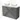 Grey bathroom furniture set with double basin, sleek drawers and a modern ceramic finish.