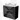 Black bathroom unit with three drawers, double white vanity wash basin and sleek design; ideal for modern bathroom design.