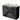 Black bathroom unit with wood-look worktop, double white drawers and three sleek drawers for stylish storage space.