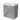 Grey bathroom furniture set with white basin, two drawers and modern metal handles, ideal for a sleek bathroom style.