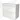 Wit badkamermeubel met twee greeploze lades, modern design, gemaakt van hoogglans MDF, perfect voor stijlvolle badkamers.