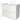 Wit wastafelmeubel met twee lades, glanzende afwerking, compact design; ideaal voor moderne badkamers.