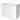 Witte wastafelonderkast met twee ruime lades, strakke vormgeving en greeploos design, perfect voor moderne badkamers.