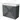 Dark grey bathroom furniture set with two drawers, white ceramic basin and sleek handles, modern and functional design.