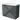 Dark grey vanity unit with matt surface, two drawers and built-in ceramic basin, modern design.