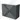 Anthracite-grey bathroom furniture series with double basin and white drawers, ideal for modern bathrooms.