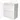 Witte badkamerkast met twee lades, glanzende afwerking en strak modern design, ideaal voor compacte badkamers.
