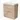 Wooden bathroom unit with white sink, two drawers and metal handles, ideal for a modern bathroom style.