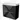 Black bathroom unit with white vanity units with basin, two drawers and sleek handles, ideal for modern bathroom design.