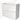 Witte badkamermeubel met twee soft-close lades, modern design, inclusief keramische wastafel en minimalistische afwerking.
