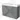 Grey bathroom furniture set with double basin, modern design with vertical relief lines, ideal for stylish bathrooms.