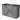 Grey Bathroom cabinet with double basin and black marble worktop, modern design, ideal storage solution for a stylish bathroom.