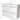 Wit dubbele wastafelmeubel met vier soft-close lades, modern design, ideaal voor een stijlvolle en functionele badkamer.