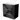 Black vanity unit with three drawers, white ceramic basin, modern design, ideal for stylish bathroom storage solutions.