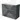 Anthracite-grey bathroom furniture set with three drawers and a ceramic basin, sleek modern design.