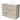 Wooden vanity unit with three drawers and white ceramic basin, ideal for modern bathroom storage.
