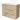 Wooden bathroom unit with 3 drawers, light oak finish, metal handles and integrated vanity units with basin.