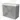 Grey bathroom cabinet with three drawers, modern design, featuring a white basin, ideal for stylish bathroom storage.