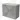 Grey bathroom unit with concrete look, three drawers and metal handles, stylish and functional for modern bathrooms.