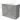 Grey bathroom cabinet with three drawers, modern design, includes white ceramic basin, ideal for bathroom storage.