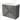 Grey bathroom furniture set with basin, 3 drawers and sleek silver handles, modern design for a stylish bathroom.