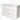 White vanity units with basin, modern design, with three handleless drawers; ideal for stylish storage space.