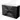 Black bathroom unit with matte finish, three drawers and white ceramic basin, modern design for bathroom storage.