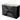 Black bathroom cabinet with three drawers and a concrete-look basin, modern design for stylish bathroom storage.