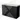 Black bathroom furniture set with three drawers and a white ceramic basin worktop, modern and sleek design.