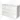 White bathroom unit with 3 handleless drawers, sleek design, high-gloss finish, perfect for a modern bathroom style.