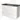 White bathroom unit with dark marble basin worktop, sleek design and three wide drawers, ideal for modern bathrooms.