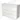 White, modern bathroom unit with 3 drawers, glossy finish, suitable for underneath a basin, series Minimal Design.