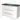 White bathroom unit with three drawers, black marble basin worktop, modern design, ideal for stylish bathroom storage.