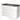 White bathroom furniture set with three drawers, Black marble basin worktop, modern design made of durable materials.