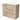 Wooden bathroom cabinet with three drawers, light oak finish and integrated sink, ideal for modern bathroom storage.