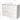 White double bathroom unit with three drawers, glossy finish, modern design. Perfect for storage space in the bathroom.