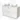 White vanity units for countertop wash basin, sleek design and high-gloss finish, ideal for a modern bathroom style.