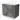 Dark grey bathroom furniture set with two drawers, rectangular basin and chrome handles, modern design.