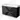 Black bathroom unit with double drawers and a white basin worktop, sleek design, ideal for modern bathrooms.