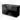 Black bathroom furniture set with ceramic basin worktop, sleek design and two drawers for stylish and practical bathroom storage.