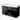 Black bathroom furniture set with two drawers, A high-gloss finish and a white ceramic basin from the modern design series.