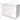 Wit badkamermeubel met twee ruime lades, strakke afwerking en glanzende coating, perfect voor moderne badkamerinrichting.